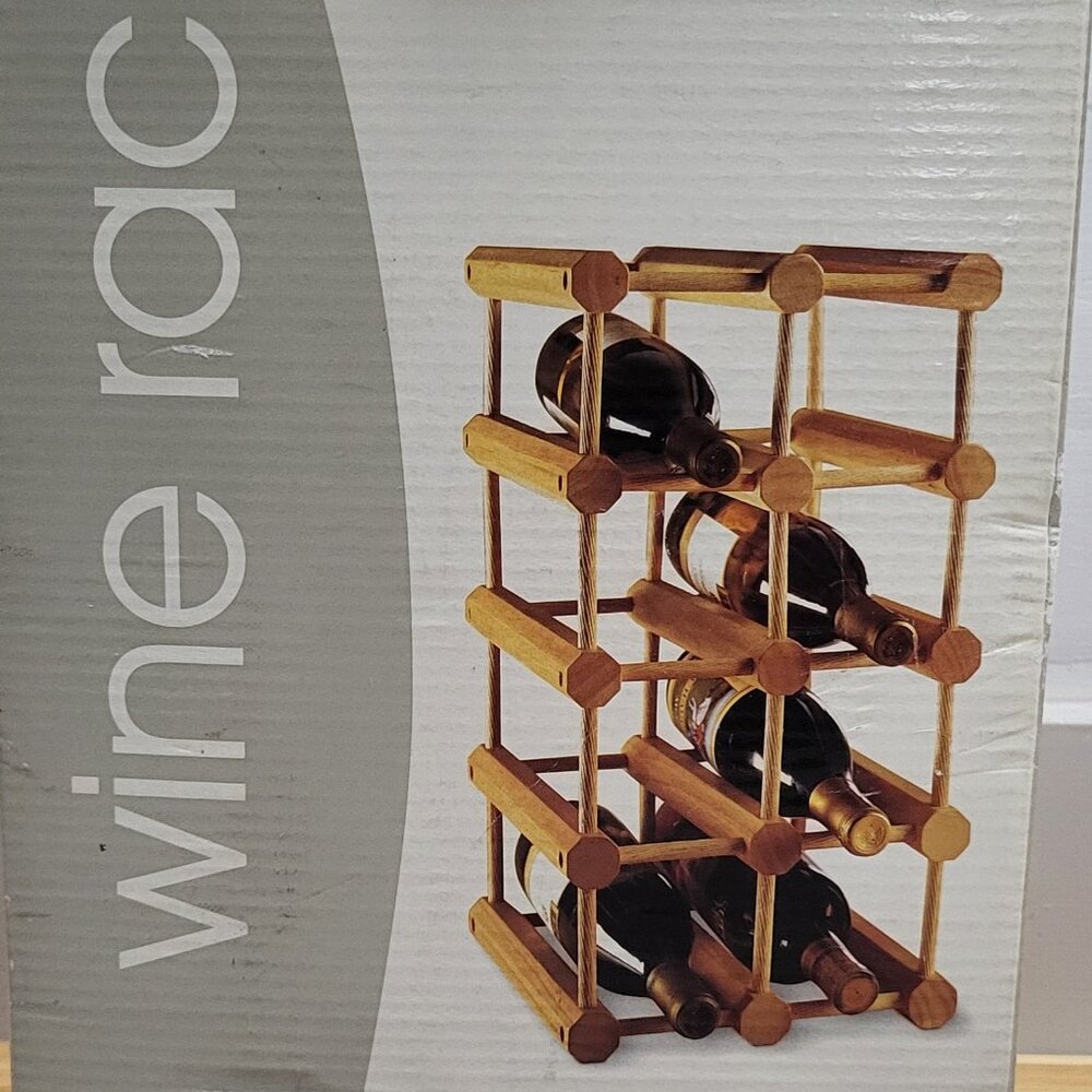 Stylish Wooden Wine Rack